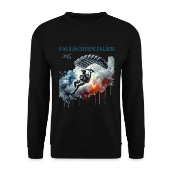 Fallschirmjäger 2 - Sky Warriors - Unisex Sweatshirt - black - Front - Alina (178cm) & Michal (187cm)