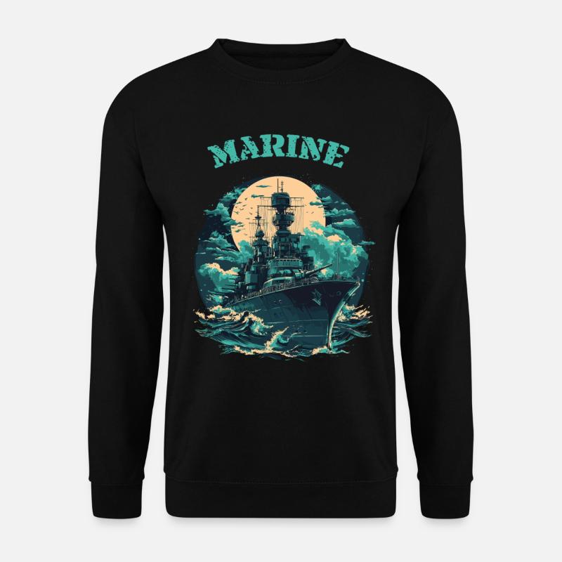 Black Wave – Elite Warship - Navy - Unisex Sweatshirt - black