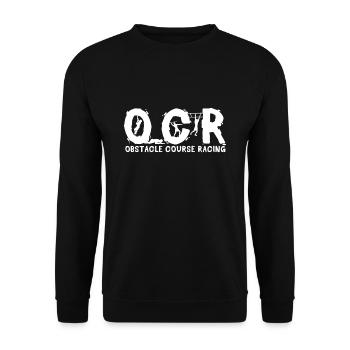 OCR Obstacle Course Racing Obstacle Course - Unisex Sweatshirt - black - Front - Alina (178cm) & Michal (187cm)