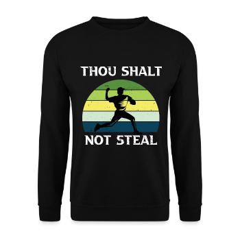 Baseball Baseball Bat Catch Ball - Sweat-shirt Unisexe - noir - Devant - Alina (178cm) & Michal (187cm)