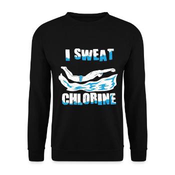 Swimmers Swimming 50 meters track Breaststroke - Unisex Sweatshirt - black - Front - Alina (178cm) & Michal (187cm)