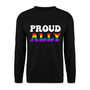 Proud Ally - Unisex Sweatshirt - black - Front - Alina (178cm) & Michal (187cm)