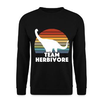 Vegan Veganer - Sweat-shirt Unisexe - noir - Devant - Alina (178cm) & Michal (187cm)