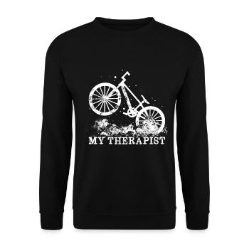 VTT Mountain bike Trail - Sweat-shirt Unisexe - noir - Devant - Alina (178cm) & Michal (187cm)