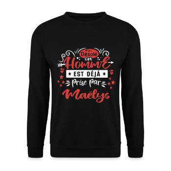 Cadeau Homme déja pris par Maelys - Sweat-shirt Unisexe - noir - Devant - Alina (178cm) & Michal (187cm)