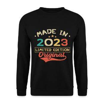 Made in 2023 | Limited Edition 2023 | Original - Unisex Sweatshirt - black - Front - Alina (178cm) & Michal (187cm)