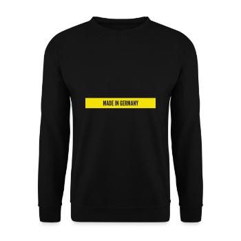 made in germany - Unisex Pullover - Schwarz - Vorne - Alina (178cm) & Michal (187cm)