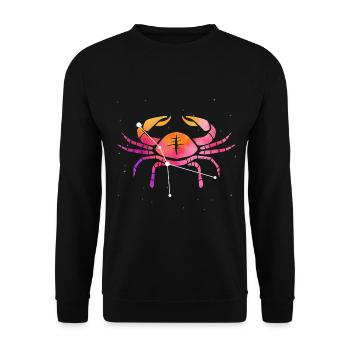 Cancer Signe astrologique Horoscope Astrologie - Sweat-shirt Unisexe - noir - Devant - Alina (178cm) & Michal (187cm)