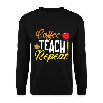 Teacher Primary School Teacher Secondary School Teacher - Unisex Sweatshirt - black - Front - Alina (178cm) & Michal (187cm)