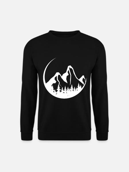 Circle - Mountain - (7) - Unisex Sweatshirt - black