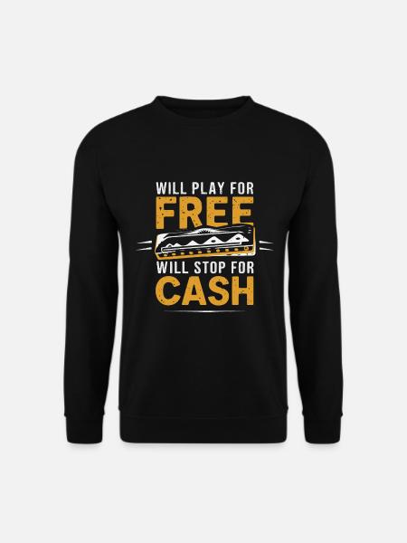 Cadeau de jeu d’harmonica - Sweat-shirt Unisexe - noir