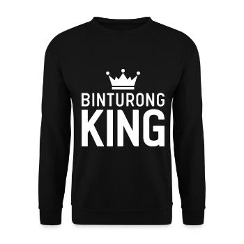 Binturong Bearcat Geschenk - Unisex Pullover - Schwarz - Vorne - Alina (178cm) & Michal (187cm)