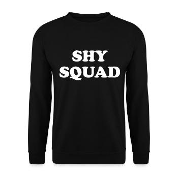 Shy Squad Introvert - Unisex Sweatshirt - black - Front - Alina (178cm) & Michal (187cm)