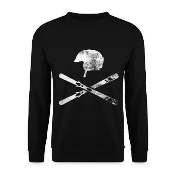 Ski - (5) - Sweat-shirt Unisexe - noir - Devant - Alina (178cm) & Michal (187cm)