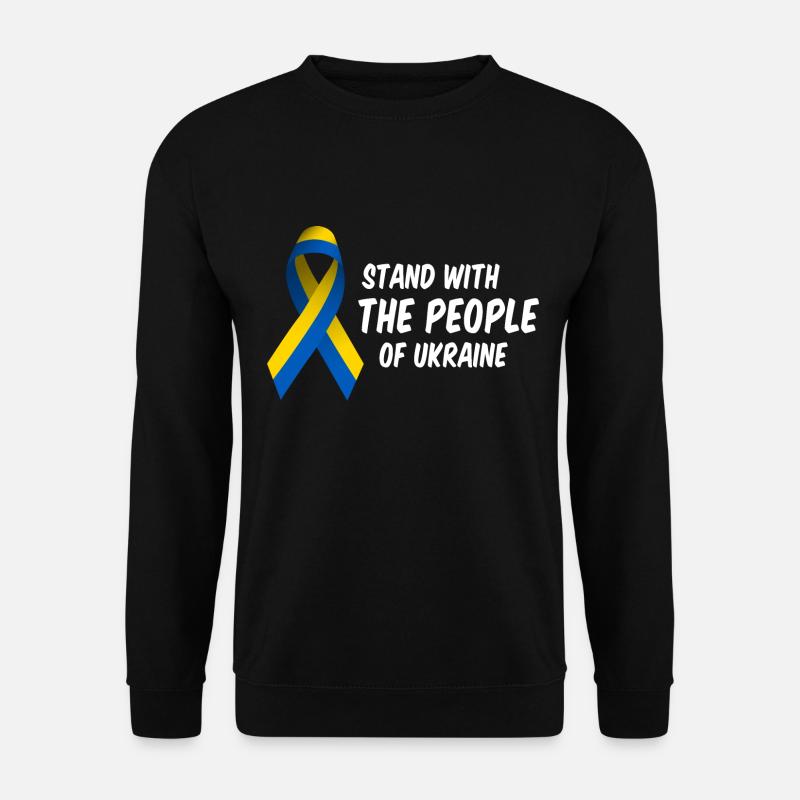 I stand with Ukraine - Unisex Sweatshirt - black