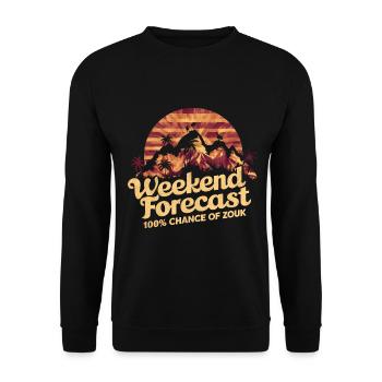 Zouk-Tanz-Geschenk - Unisex Pullover - Schwarz - Vorne - Alina (178cm) & Michal (187cm)