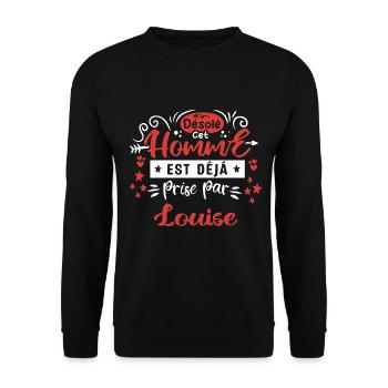 Cadeau Homme déja pris par Louise - Sweat-shirt Unisexe - noir - Devant - Alina (178cm) & Michal (187cm)
