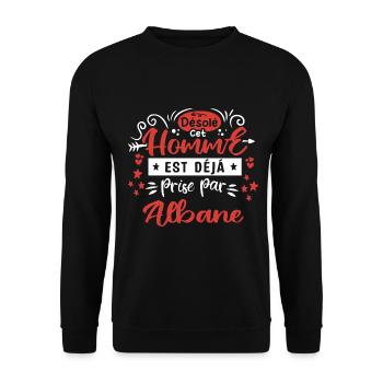 Cadeau Homme déja pris par Albane - Sweat-shirt Unisexe - noir - Devant - Alina (178cm) & Michal (187cm)