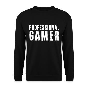Joueur professionnel - Sweat-shirt Unisexe - noir - Devant - Alina (178cm) & Michal (187cm)