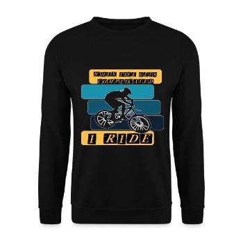 Cyclistes Cyclistes Cyclistes - Sweat-shirt Unisexe - noir - Devant - Alina (178cm) & Michal (187cm)