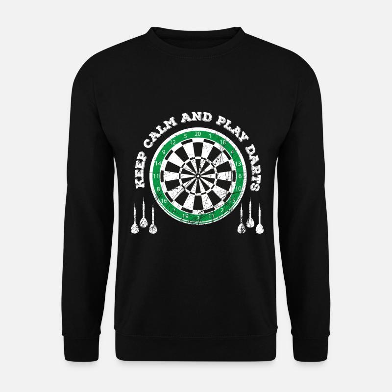 Dart Dartpfeil Dartscheibe Pfeil werfen - Unisex Pullover - Schwarz