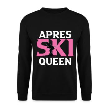 Ski Sking Snowboard Sports d’hiver Skieurs - Sweat-shirt Unisexe - noir - Devant - Alina (178cm) & Michal (187cm)