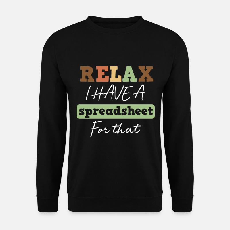 Tabellenkalkulationsprogramm Tabellen - Unisex Pullover - Schwarz