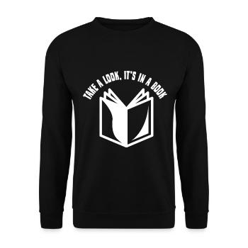 Author Book Author Book Writing Books Novelist - Unisex Sweatshirt - black - Front - Alina (178cm) & Michal (187cm)