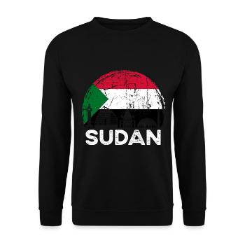 Soudan Afrique Idée cadeau - Sweat-shirt Unisexe - noir - Devant - Alina (178cm) & Michal (187cm)
