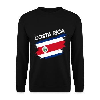 Costa Rica - Unisex Pullover - Schwarz - Vorne - Alina (178cm) & Michal (187cm)