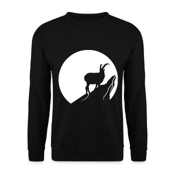 Goat - (3) - Unisex Sweatshirt - black - Front - Alina (178cm) & Michal (187cm)