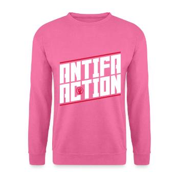 Antifa action - Unisex Sweatshirt - pink - Front