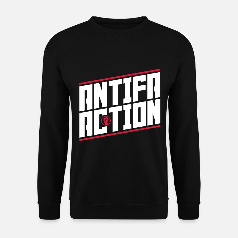 Action antifa - Sweat-shirt Unisexe - noir