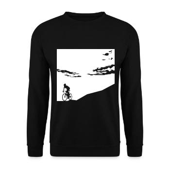 Cycling - (17) - Unisex Sweatshirt - black - Front - Alina (178cm) & Michal (187cm)
