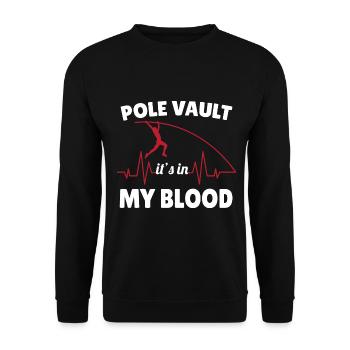 Stabhochspringer-Geschenk - Unisex Pullover - Schwarz - Vorne - Alina (178cm) & Michal (187cm)
