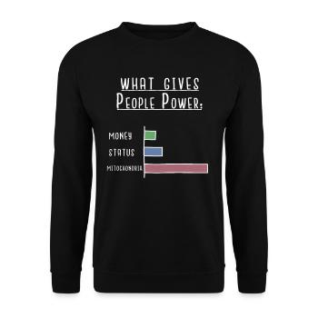 Biologie - Unisex Pullover - Schwarz - Vorne - Alina (178cm) & Michal (187cm)