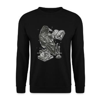 Rabe - Unisex Pullover - Schwarz - Vorne - Alina (178cm) & Michal (187cm)
