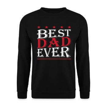 Meilleur père jamais amoureux de la fête des pères - Fête des pères - Sweat-shirt Unisexe - noir - Devant - Alina (178cm) & Michal (187cm)