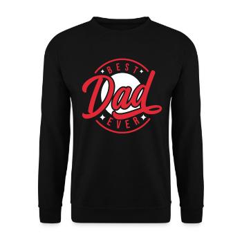 Bester Vater aller Zeiten Liebe Vatertag - Vatertag - Unisex Pullover - Schwarz - Vorne - Alina (178cm) & Michal (187cm)
