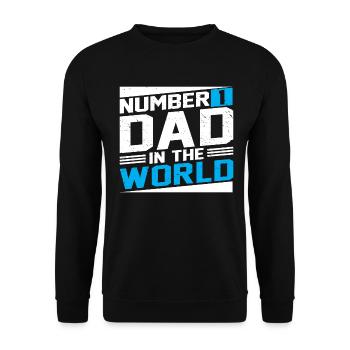 no1 papa du monde - Sweat-shirt Unisexe - noir - Devant - Alina (178cm) & Michal (187cm)