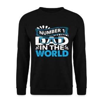 no1 papa du monde - Sweat-shirt Unisexe - noir - Devant - Alina (178cm) & Michal (187cm)