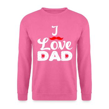 Ich liebe Papa SE - Unisex Pullover - Pink - Vorne
