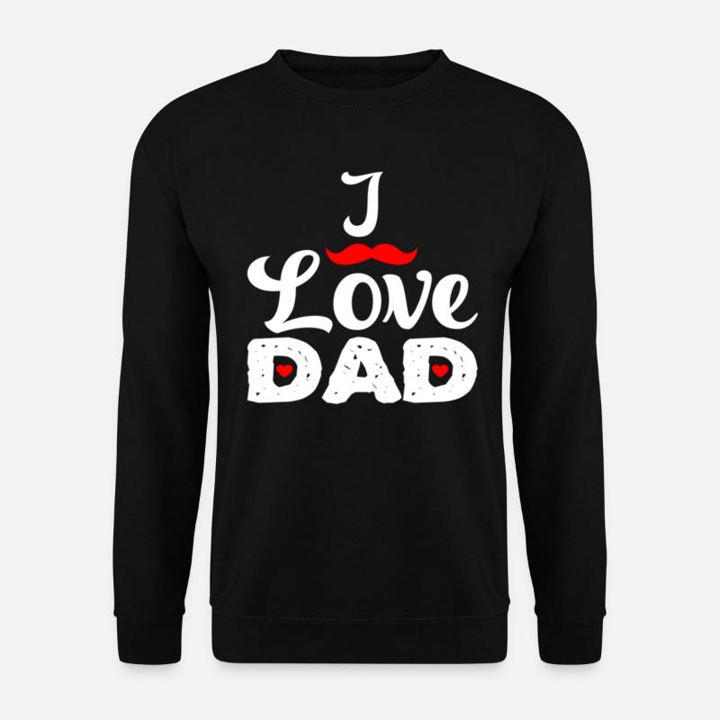 j’aime papa se - Sweat-shirt Unisexe - noir