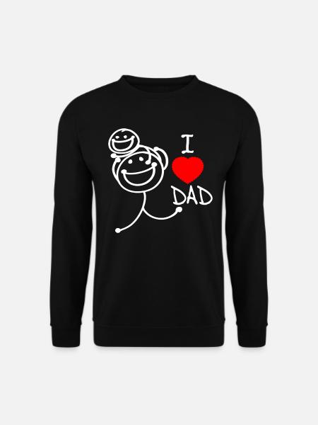 i love dad se - Unisex Sweatshirt - black