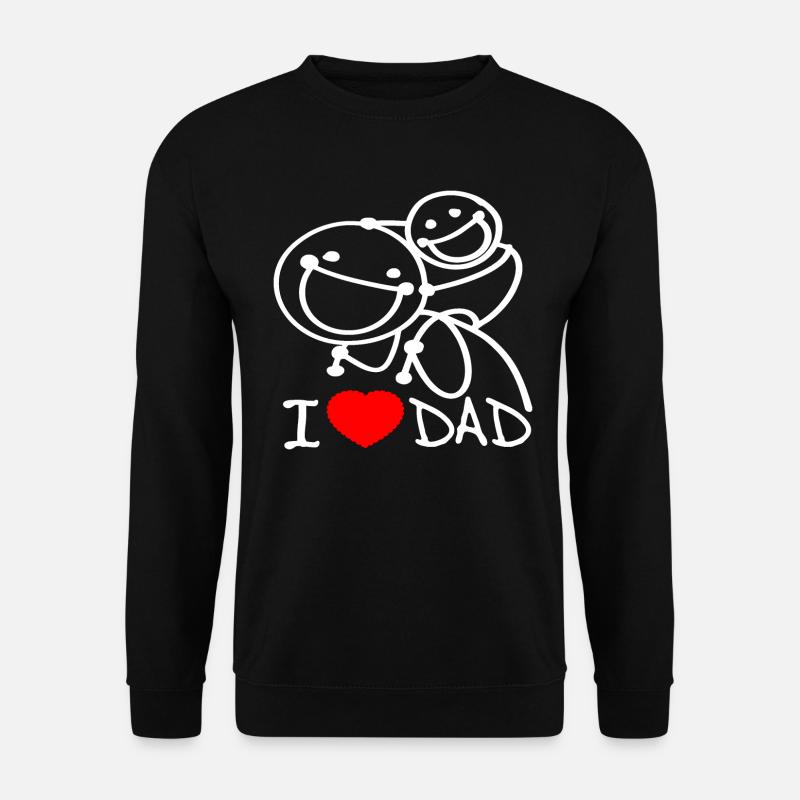 j’aime papa se - Sweat-shirt Unisexe - noir
