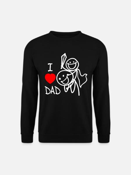 j’aime papa se - Sweat-shirt Unisexe - noir