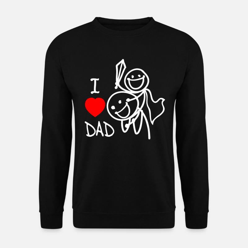 i love dad se - Unisex Sweatshirt - black