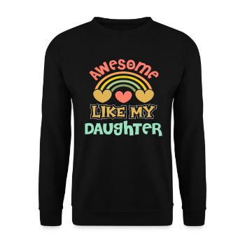 Fête des Pères - Sweat-shirt Unisexe - noir - Devant - Alina (178cm) & Michal (187cm)