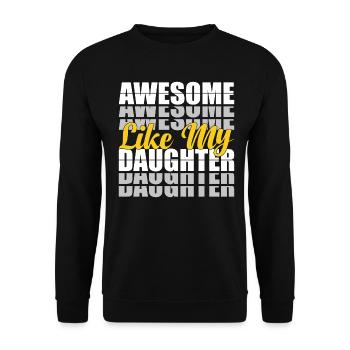 Fête des Pères - Sweat-shirt Unisexe - noir - Devant - Alina (178cm) & Michal (187cm)