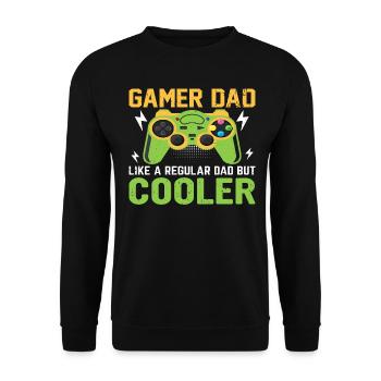 Dear Father - Unisex Sweatshirt - black - Front - Alina (178cm) & Michal (187cm)